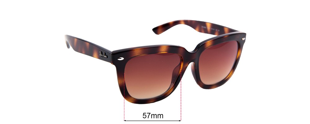 Sunglass Fix Replacement Lenses for Ray Ban RB4262D - 57mm Wide